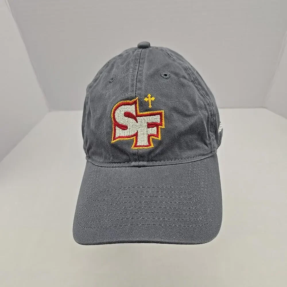 Adidas Baseball Hat Cap Strap Back Gray 100% Cotton